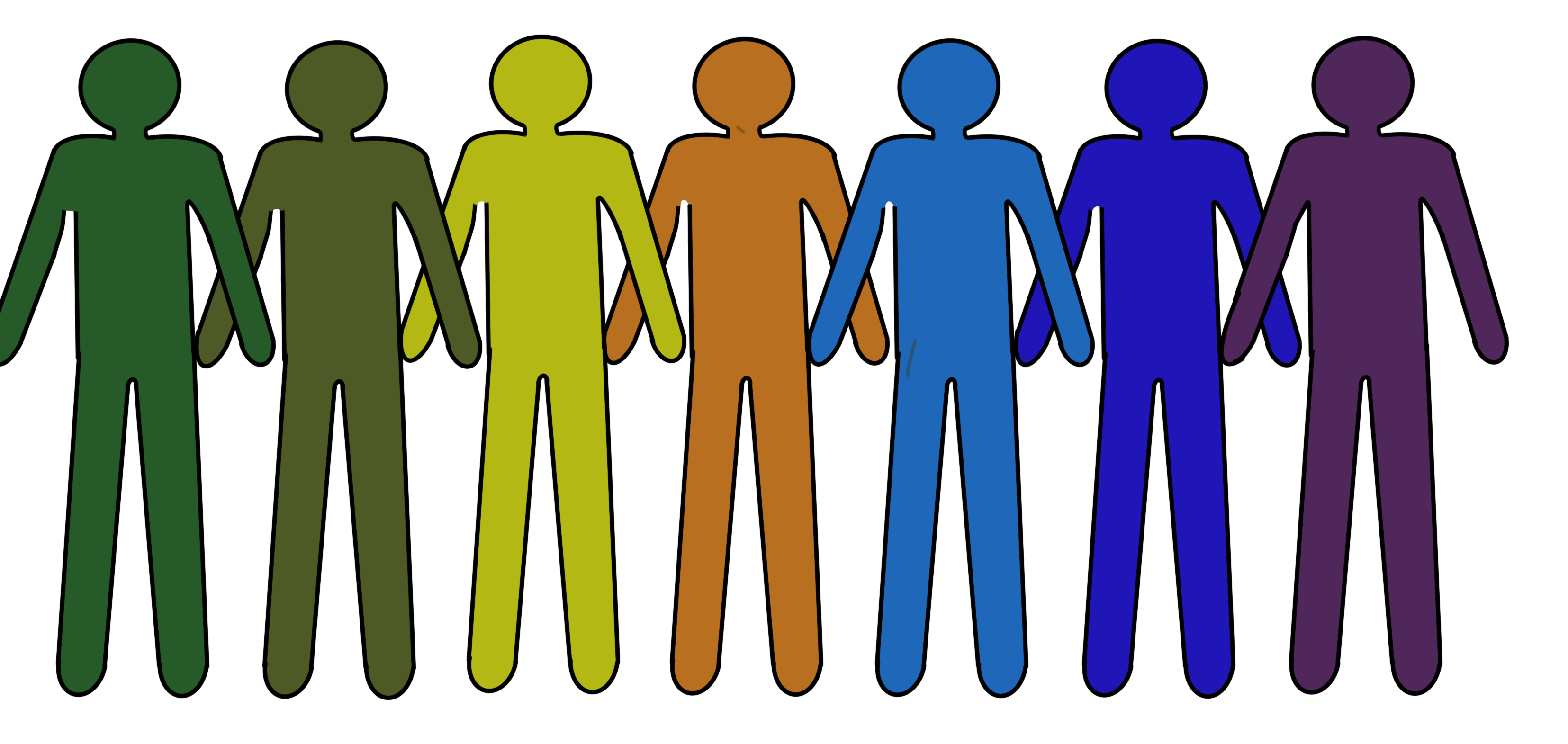 Inclusive stickmen image